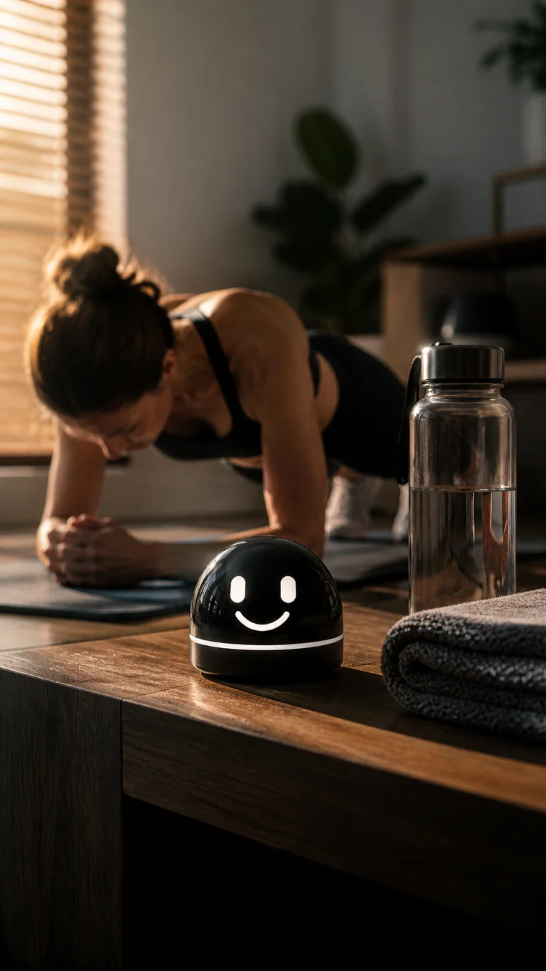 Hermy encouraging a home workout